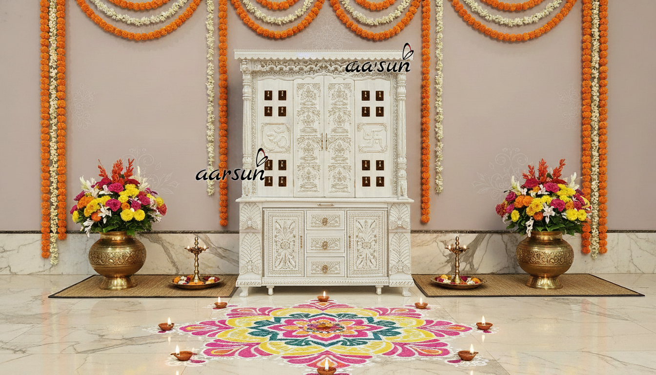 Grand Wooden Temple Designs for Large Spaces